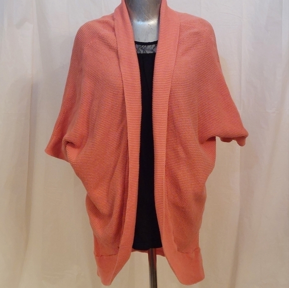 Ab Studios coral Cardigan size medium - Picture 1 of 11